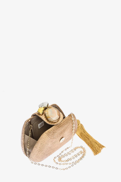 Trina Turk Tamu Bean Clutch