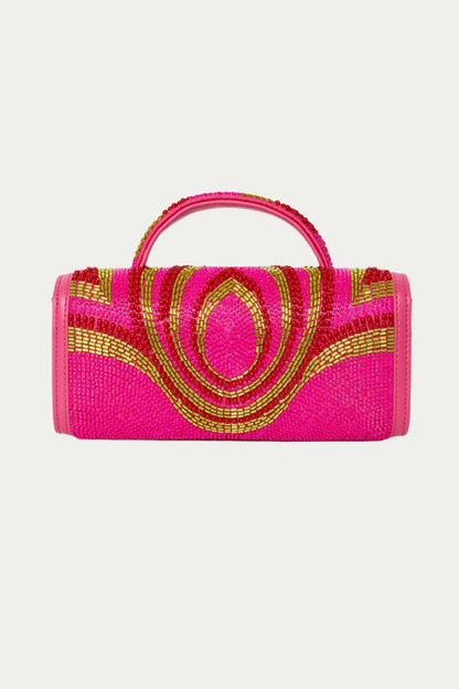 Trina Turk Lele Sadoughi x Trina Turk Mini Tabitha Bead Bag