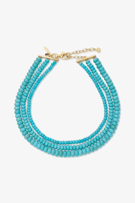 Trina Turk Turquoise Multi Strand Necklace