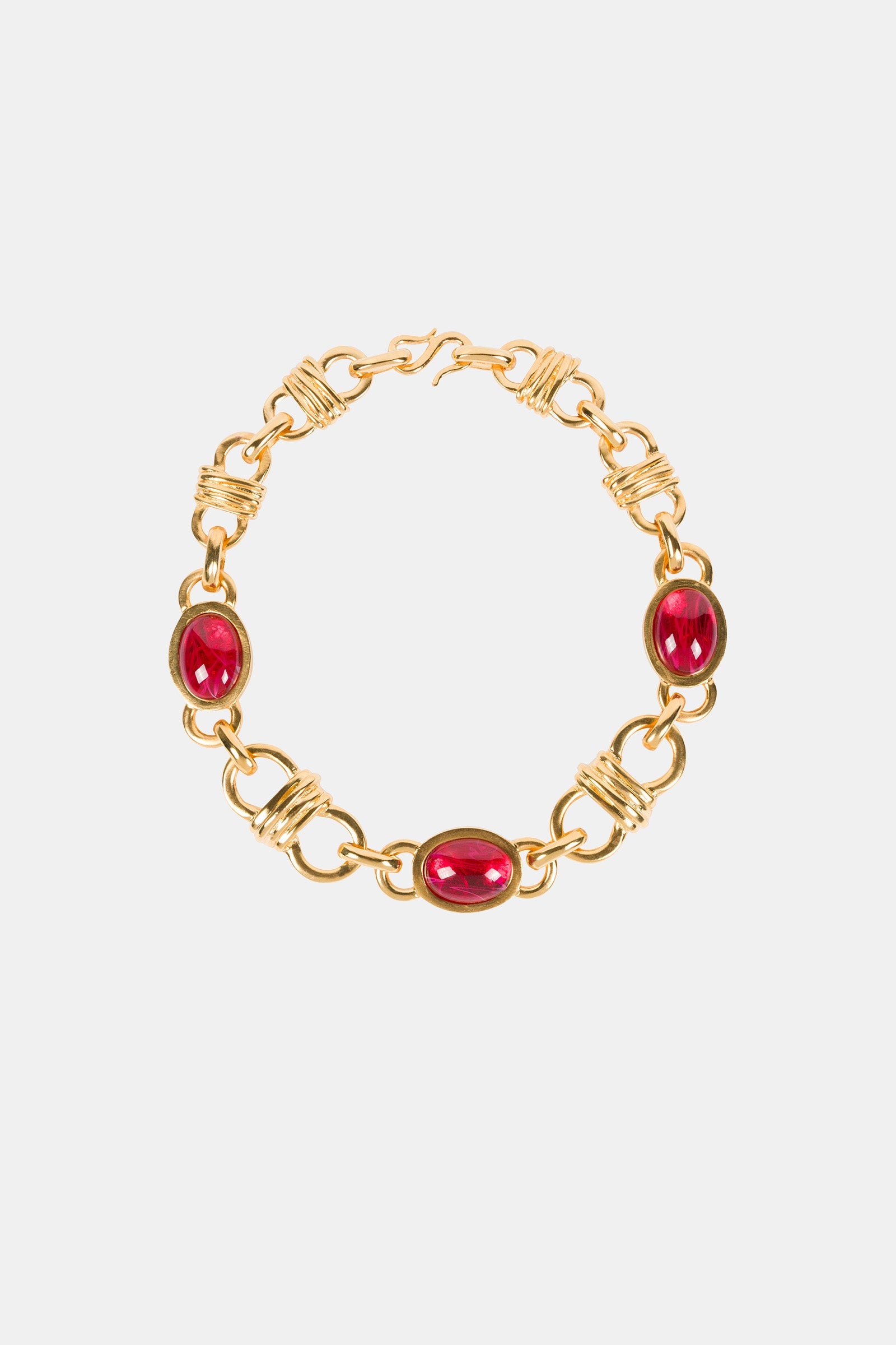 Trina Turk Ruby Oval Link Necklace