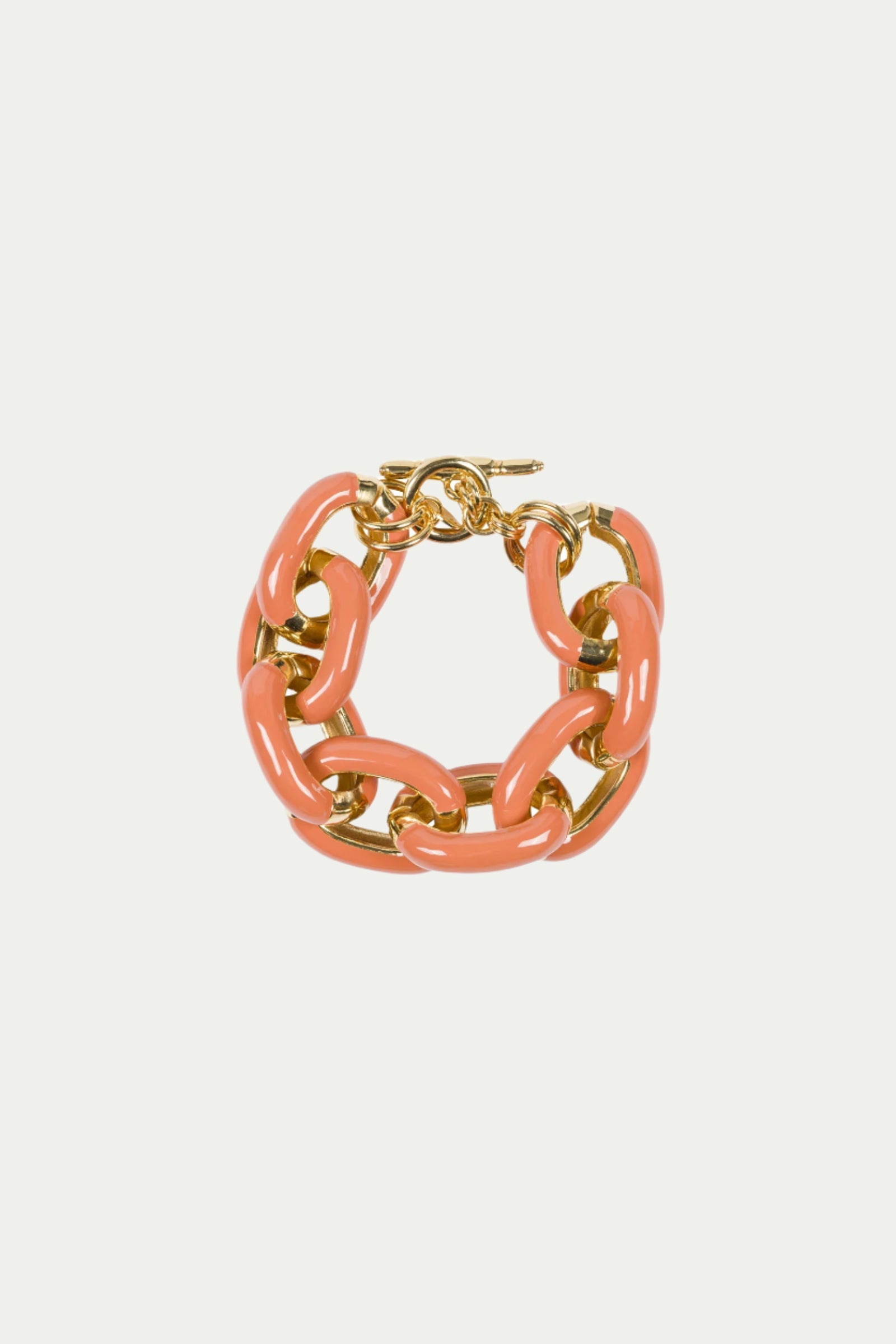 Trina Turk TT x KJL Enamel Link Bracelet - Coral