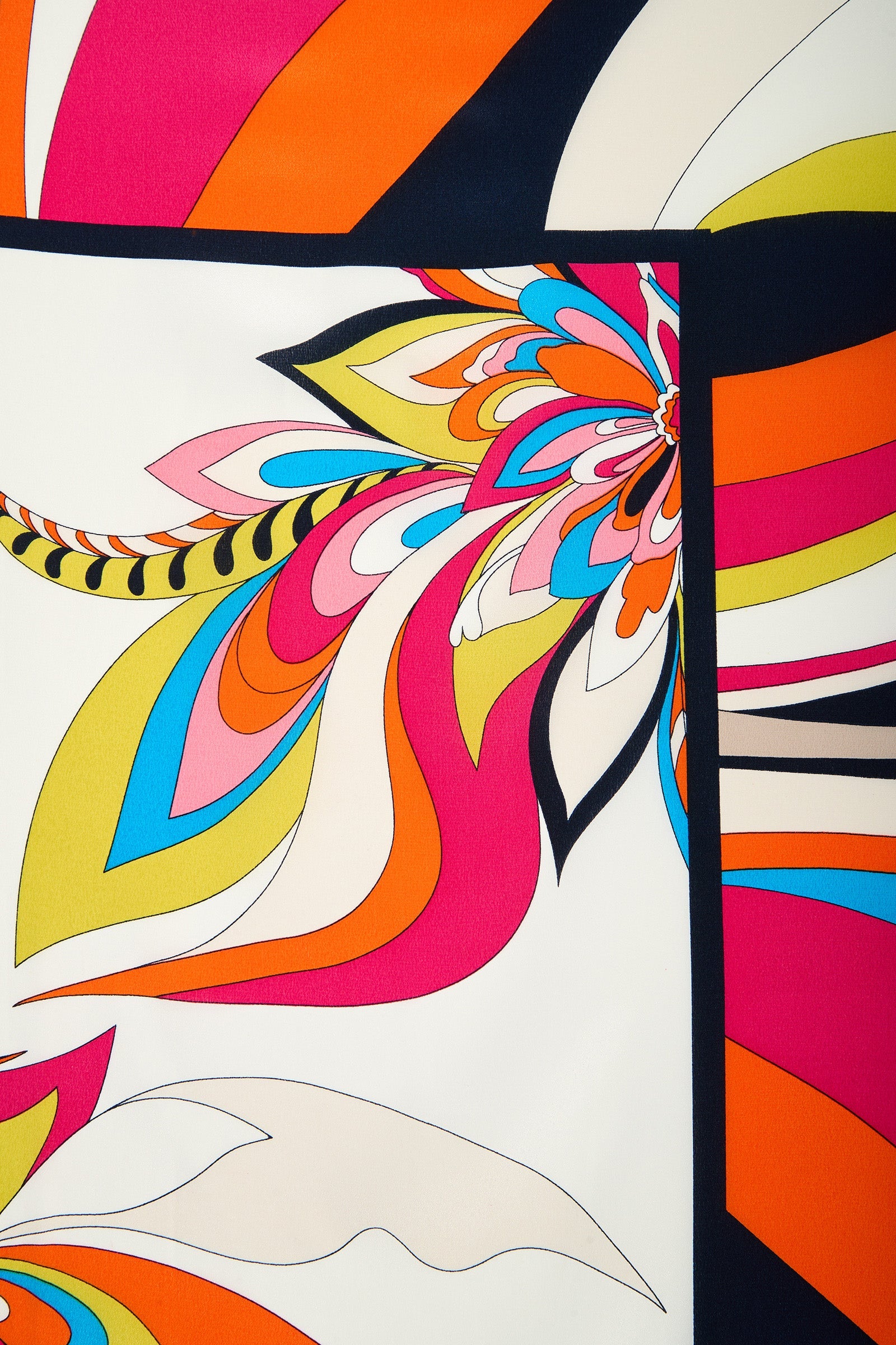 Trina Turk Swirl Floral Scarf