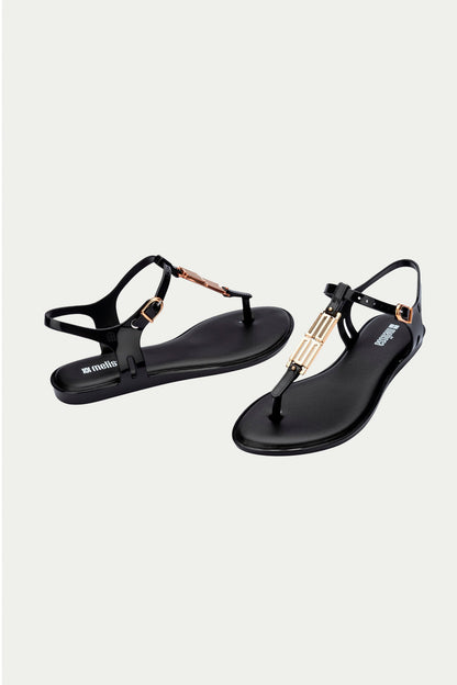 Trina Turk Melissa Solar Chic T-Strap Sandal - Black