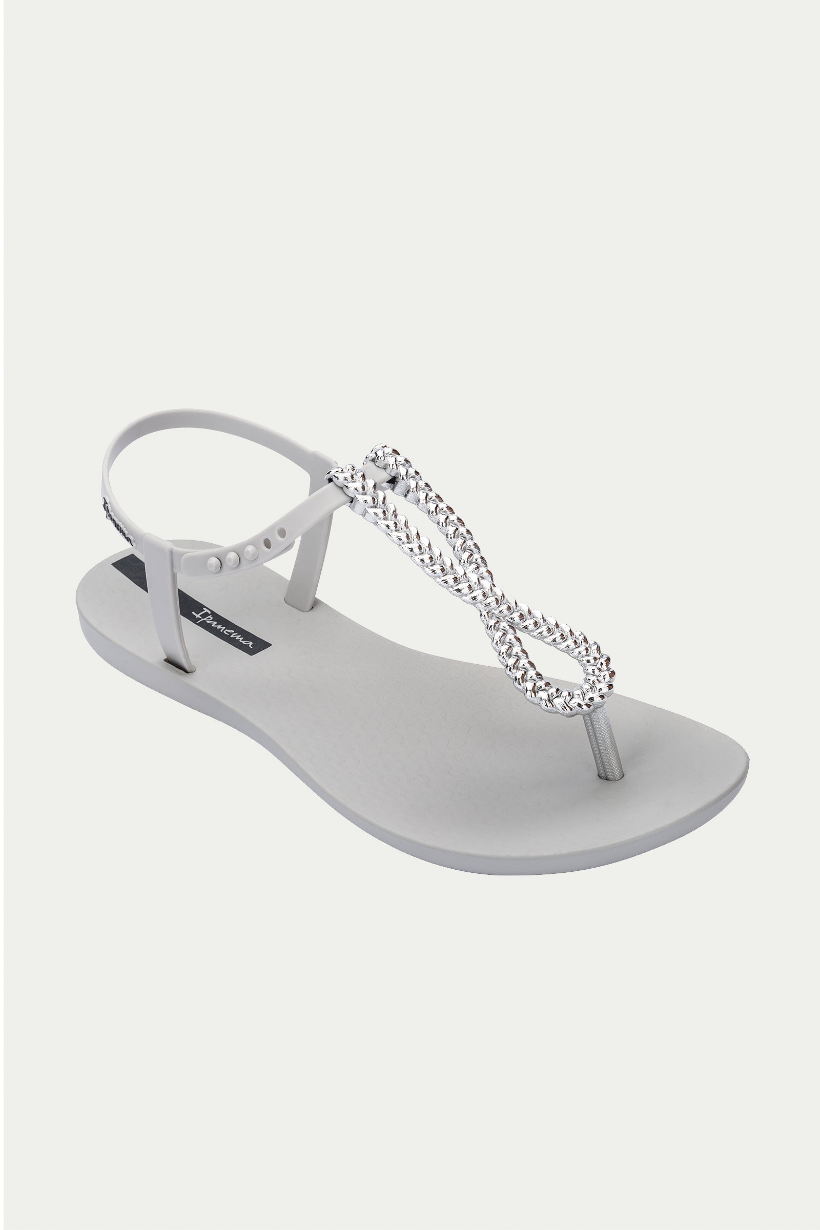 Trina Turk Ipanema Class Twist Sandal - Grey