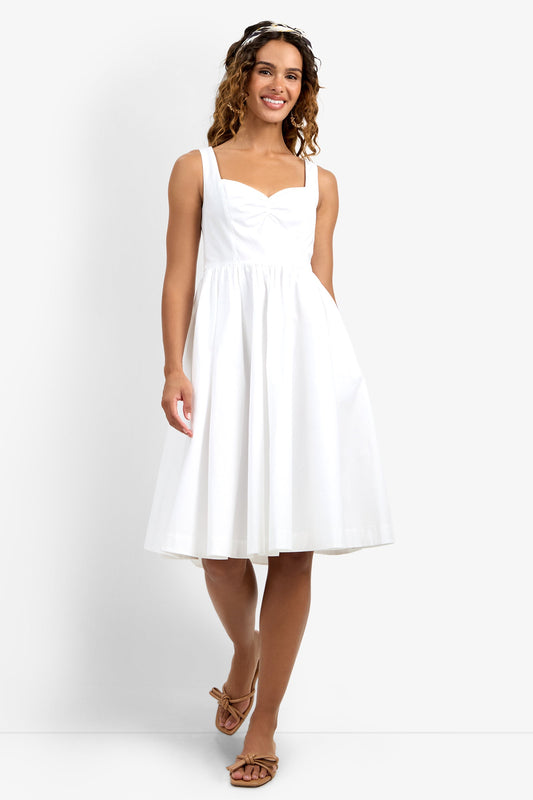 Trina Turk Mirabello Sweetheart Neck Midi Dress