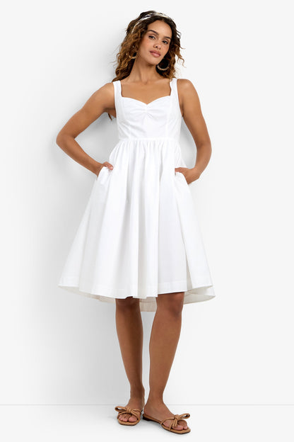 Trina Turk Mirabello Sweetheart Neck Midi Dress
