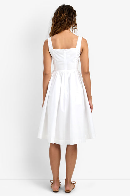 Trina Turk Mirabello Sweetheart Neck Midi Dress