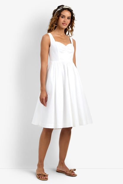Trina Turk Mirabello Sweetheart Neck Midi Dress