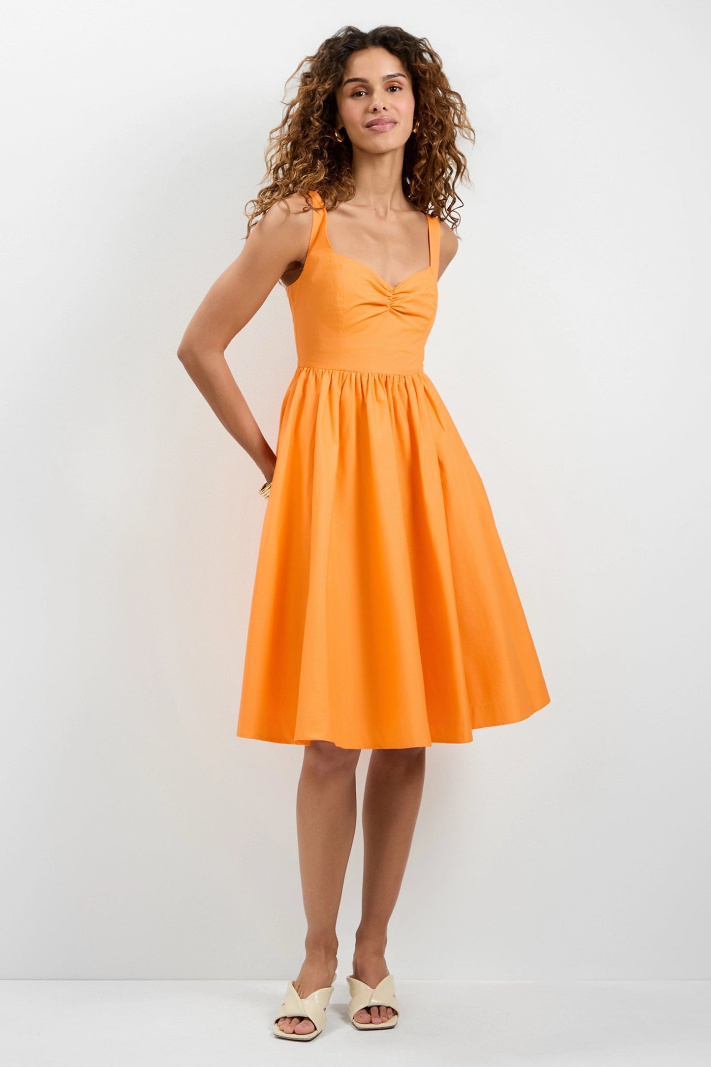 Trina Turk Mirabello Sweetheart Neck Midi Dress