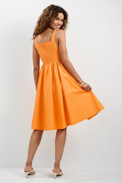 Trina Turk Mirabello Sweetheart Neck Midi Dress