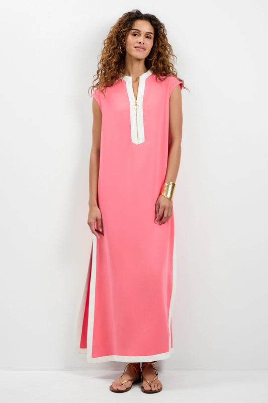 Trina Turk Nuvola Zip-Front Midi Dress