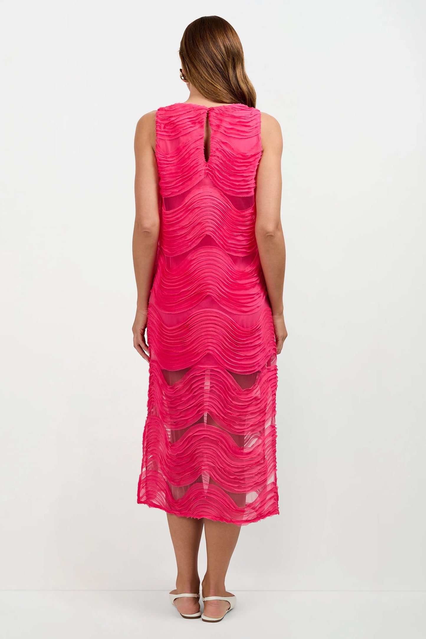 Trina Turk Belisama Organza Midi Dress