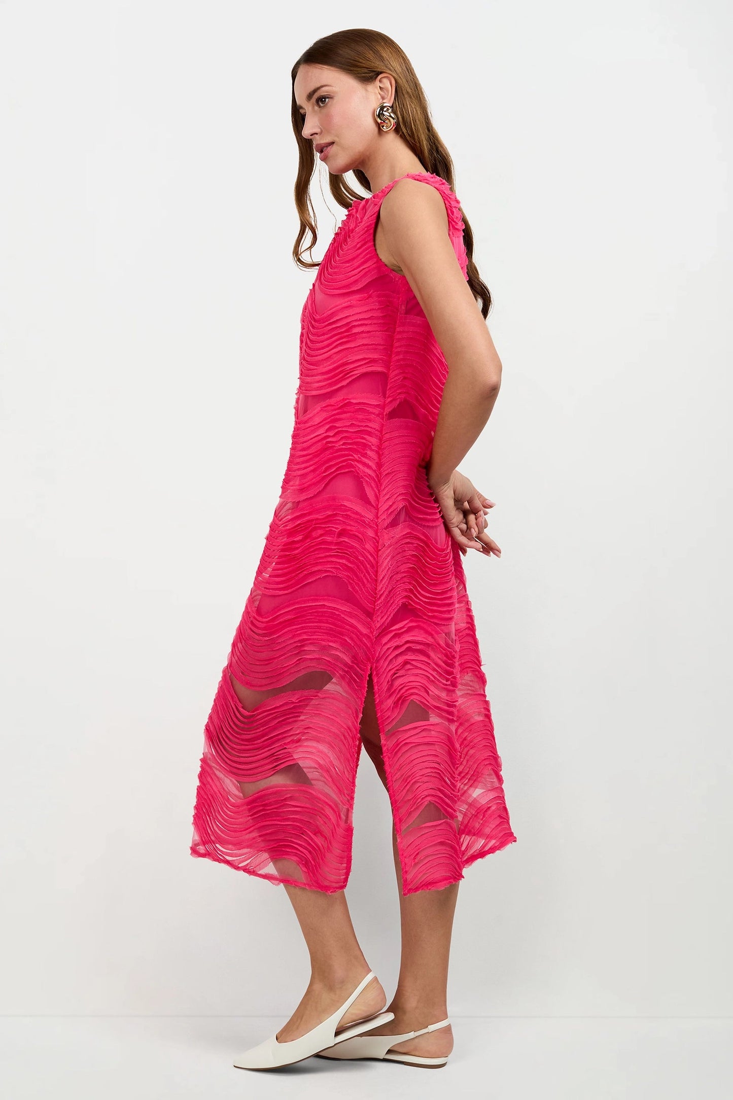 Trina Turk Belisama Organza Midi Dress