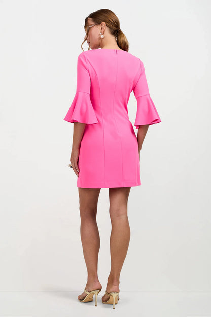 Trina Turk Scala Flounce Sleeve Dress