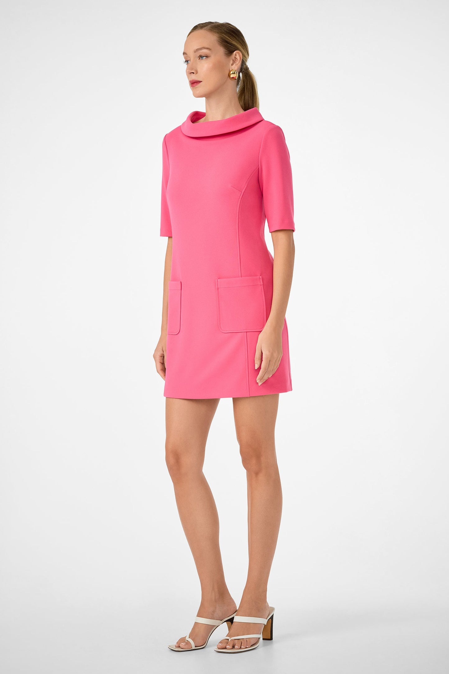 Trina Turk Maleko Short-Sleeve Shift Dress