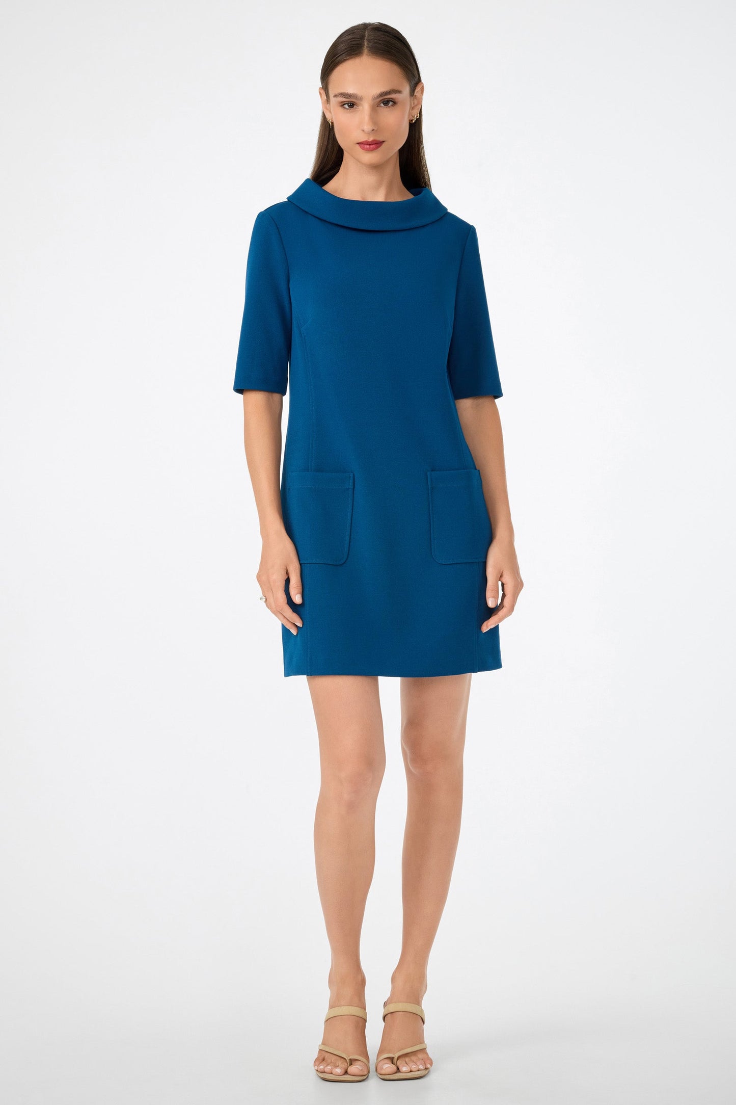 Trina Turk Maleko Short-Sleeve Shift Dress