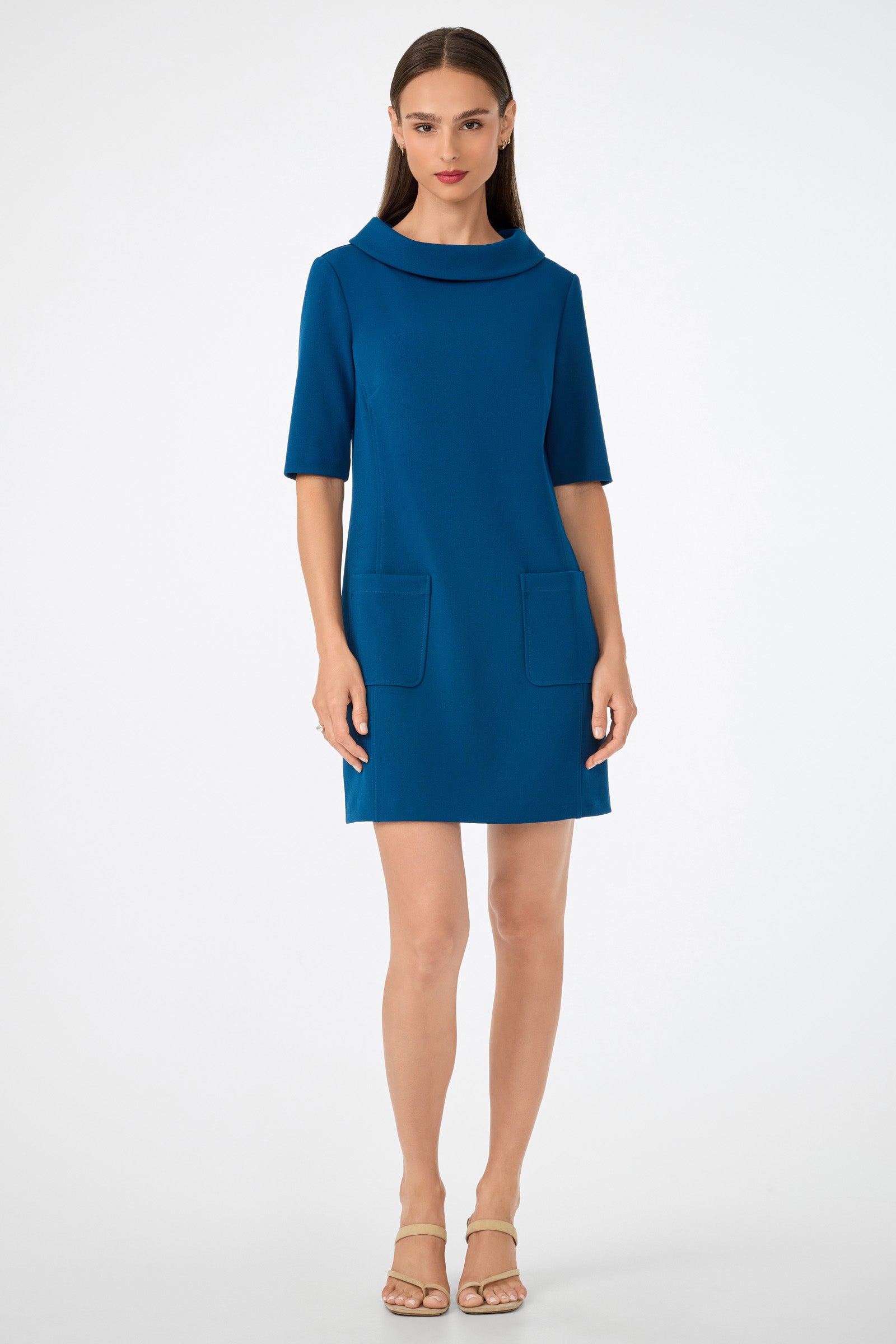 Trina Turk Maleko Short-Sleeve Shift Dress