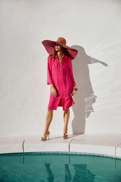 Trina Turk Janeiro Lace-Up Dress