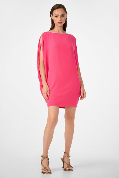 Trina Turk Razu Short Split Sleeve Mini Dress - Rosewater
