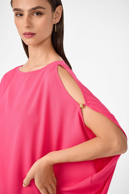 Trina Turk Razu Short Split Sleeve Mini Dress - Rosewater