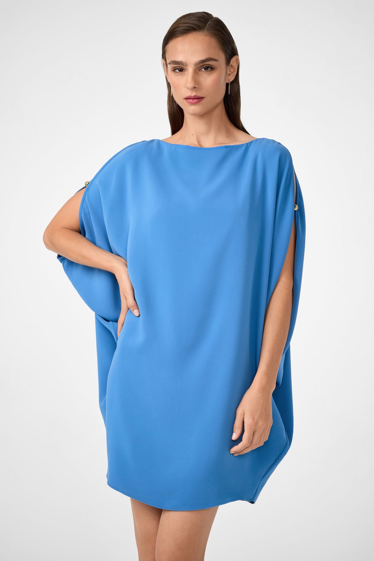 Trina Turk Razu Short Split Sleeve Mini Dress