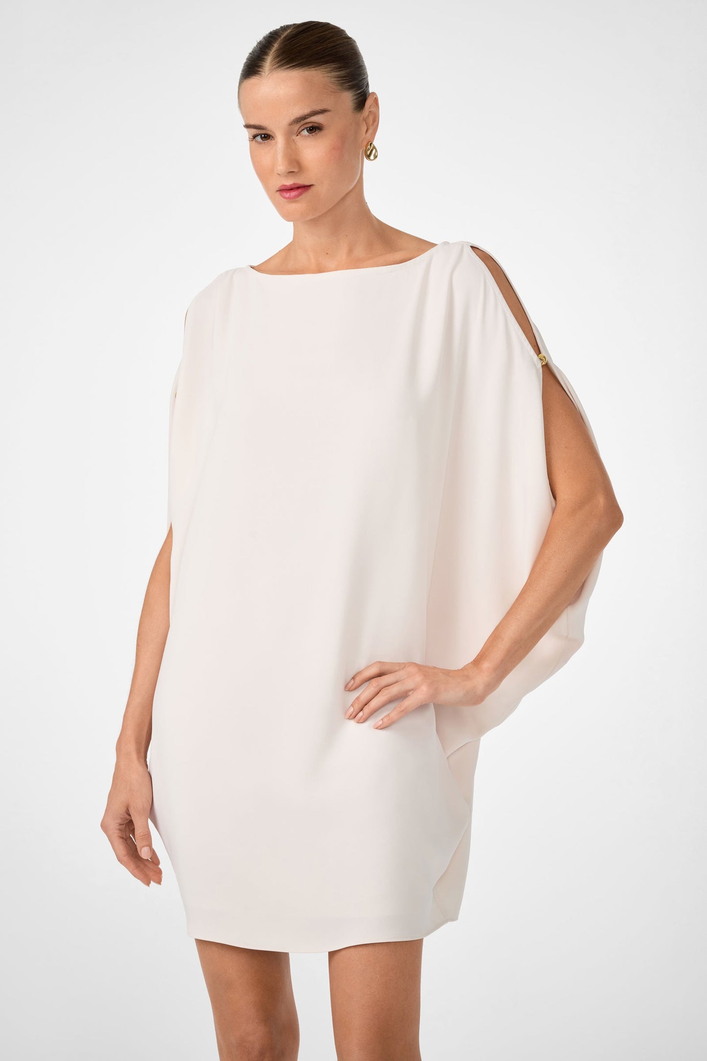 Trina Turk Razu Short Split Sleeve Mini Dress