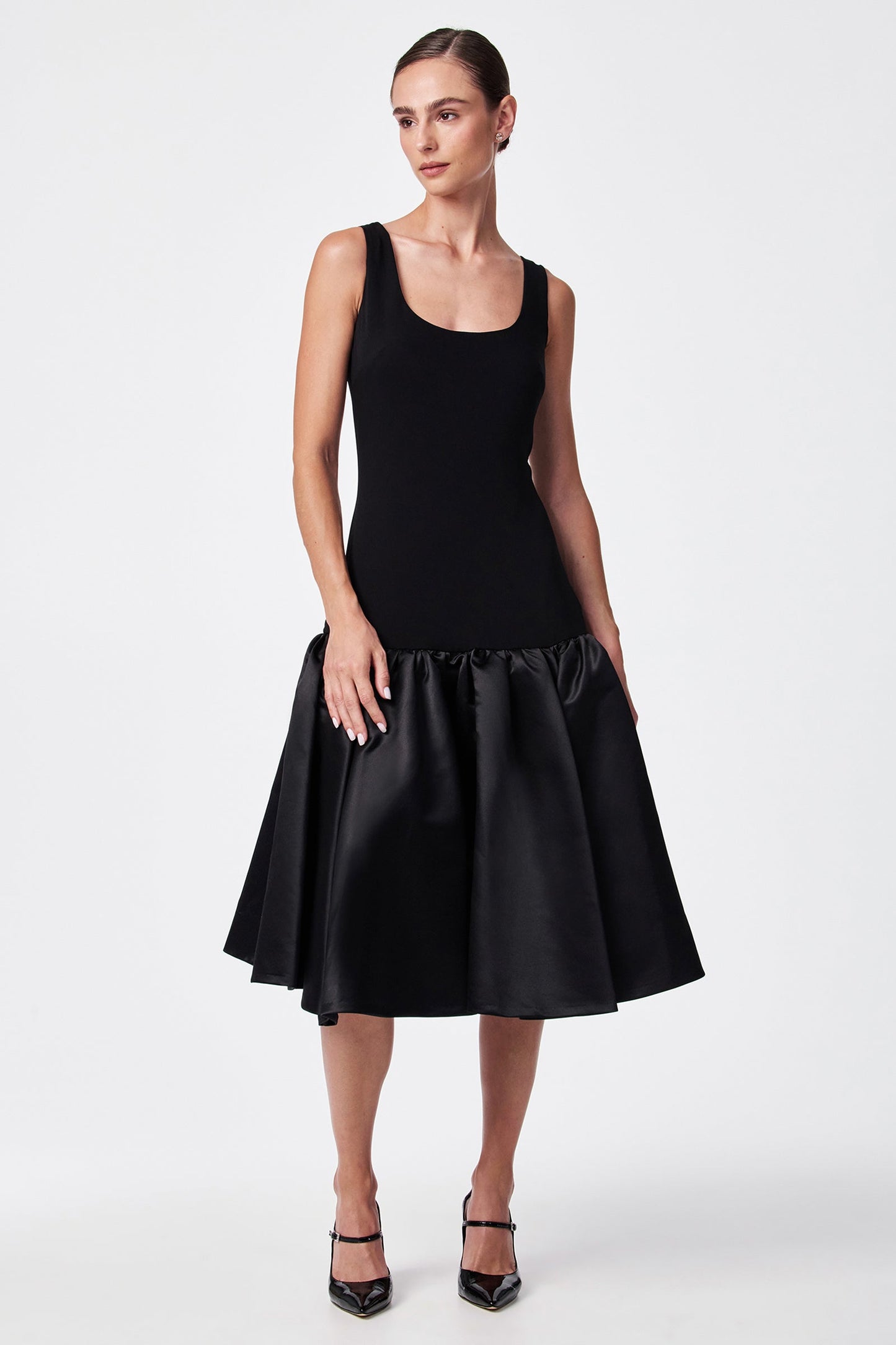 Trina Turk Sina Drop Waist Midi Dress