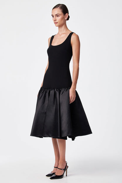 Trina Turk Sina Drop Waist Midi Dress