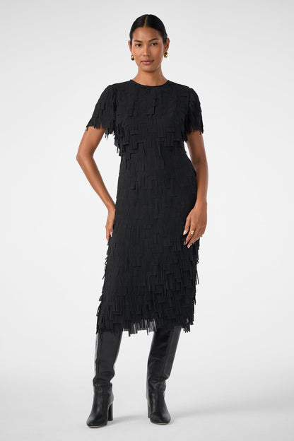 Trina Turk Silkoak Flutter Midi Dress
