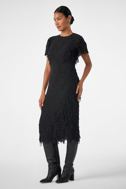 Trina Turk Silkoak Flutter Midi Dress