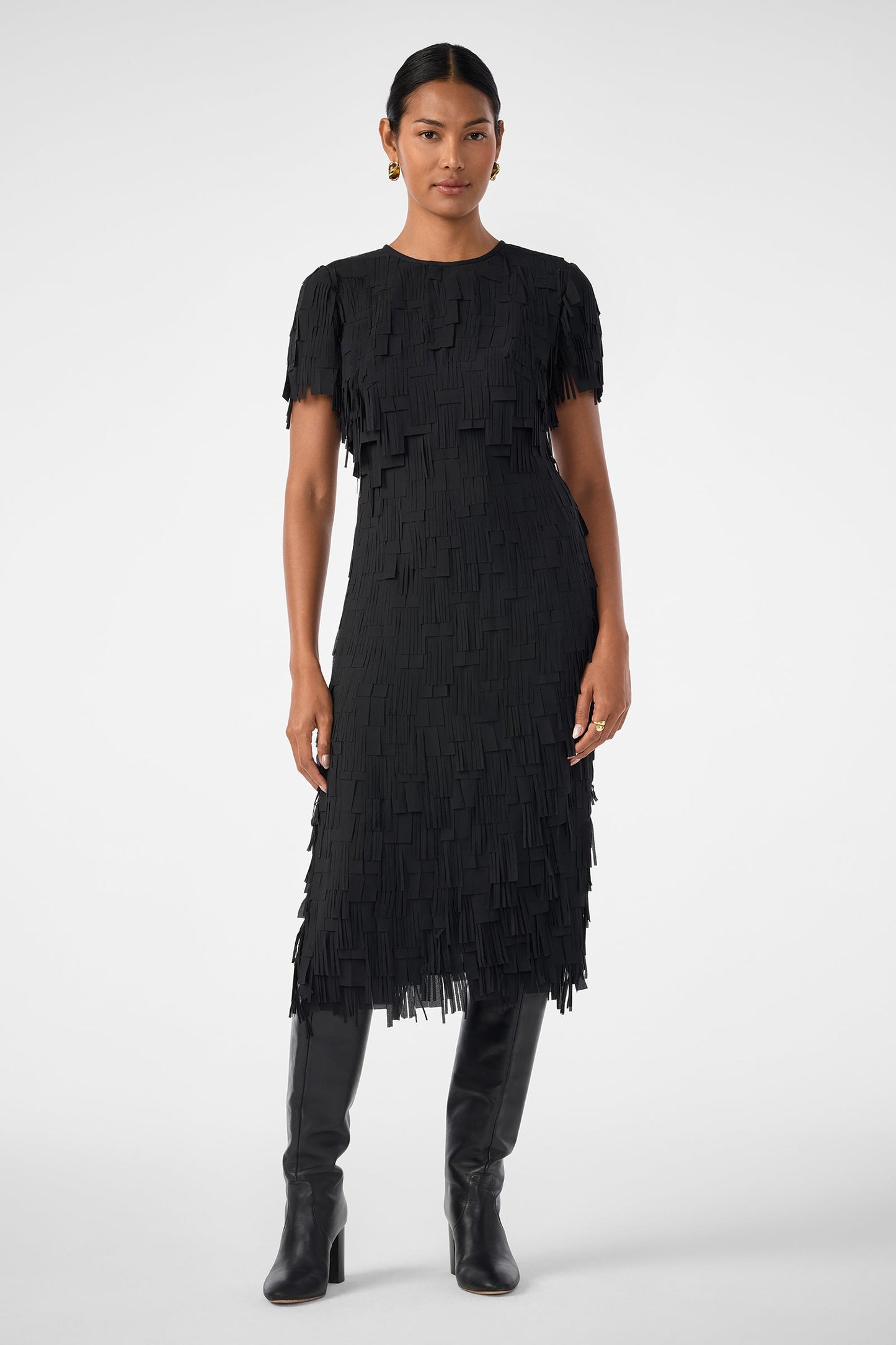 Trina Turk Silkoak Flutter Midi Dress