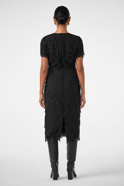 Trina Turk Silkoak Flutter Midi Dress