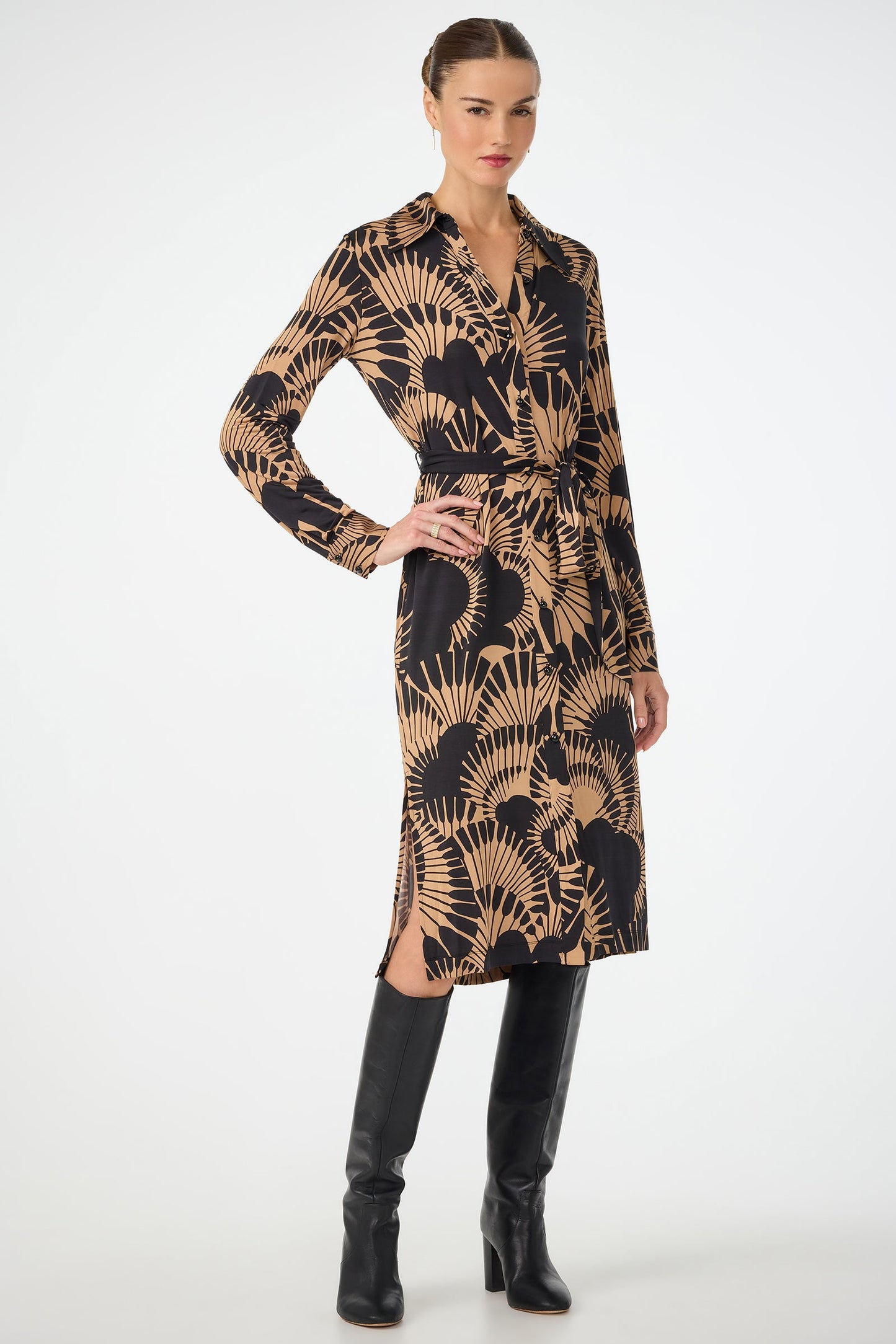 Trina Turk Radio City Wrap Dress - Juniper Jersey