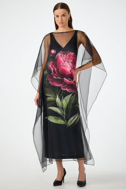 Trina Turk Salon Organza Midi Dress