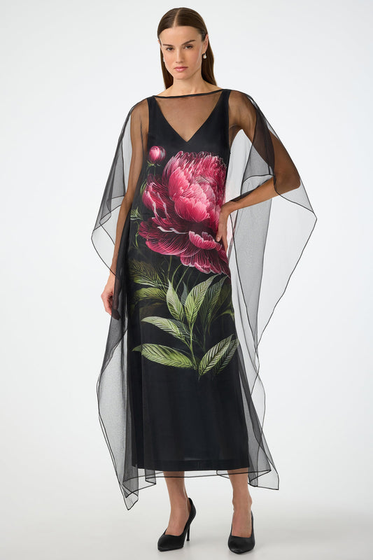 Trina Turk Salon Organza Midi Dress