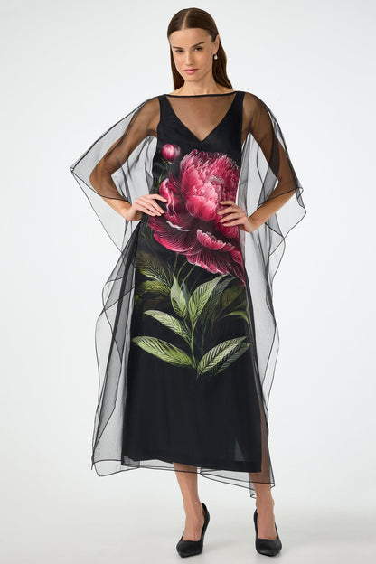 Trina Turk Salon Organza Midi Dress