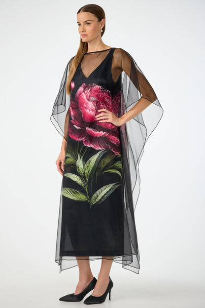 Trina Turk Salon Organza Midi Dress