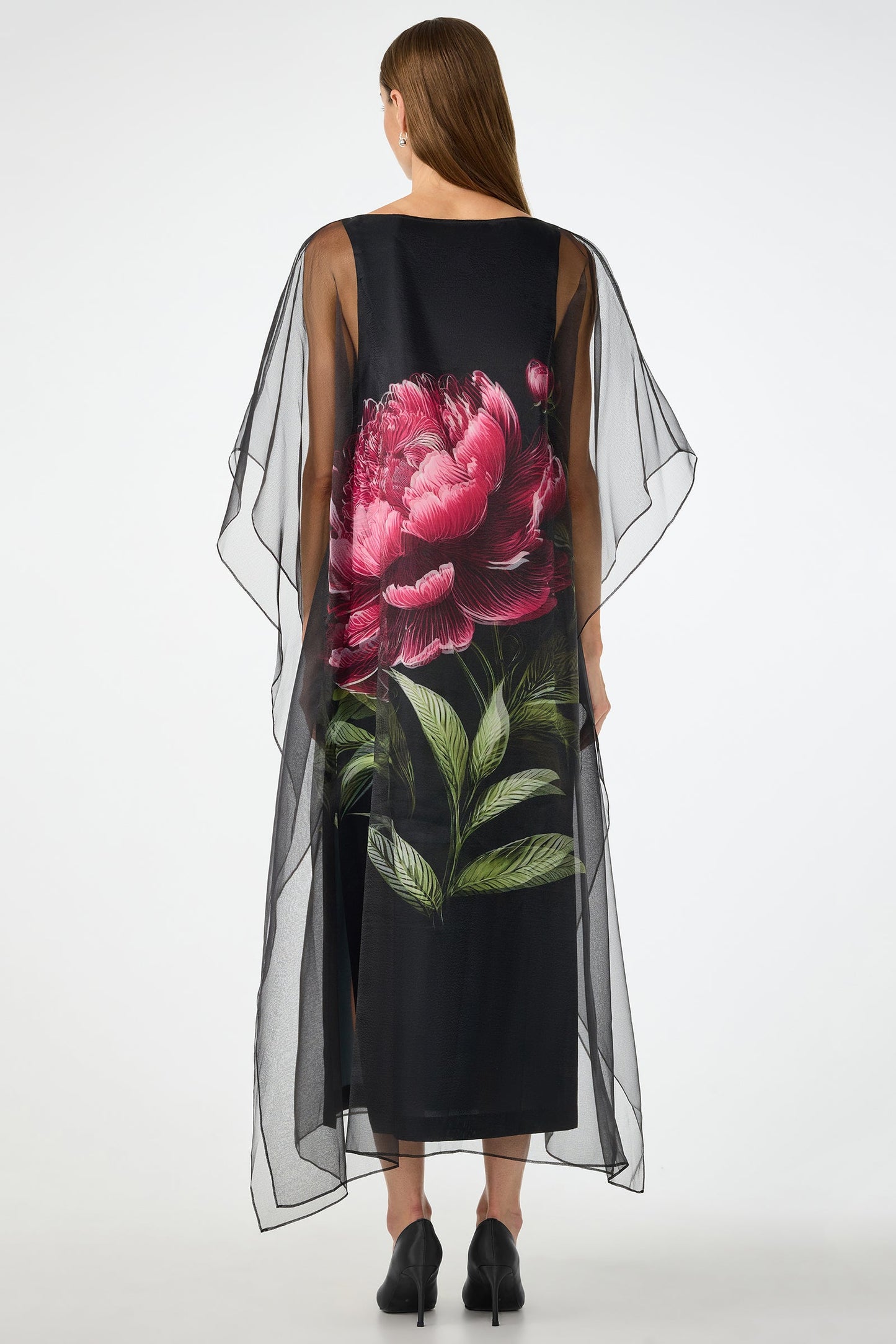 Trina Turk Salon Organza Midi Dress