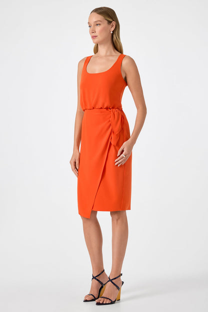 Trina Turk O'Rita Sleeveless Tie-Waist Midi Dress