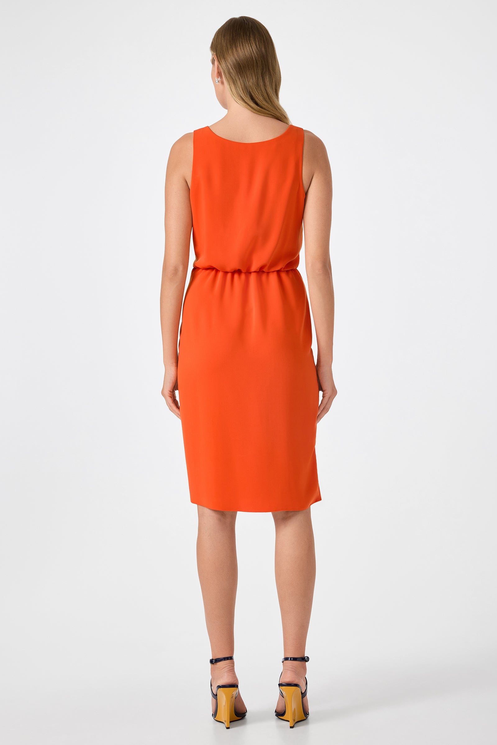 Trina Turk O'Rita Sleeveless Tie-Waist Midi Dress