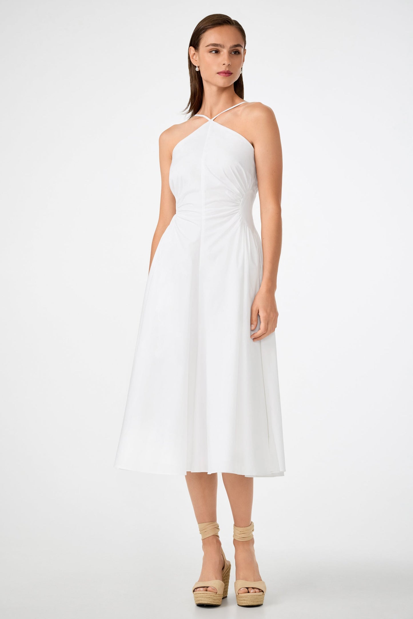 Trina Turk Kata Shirred Waist Midi Dress