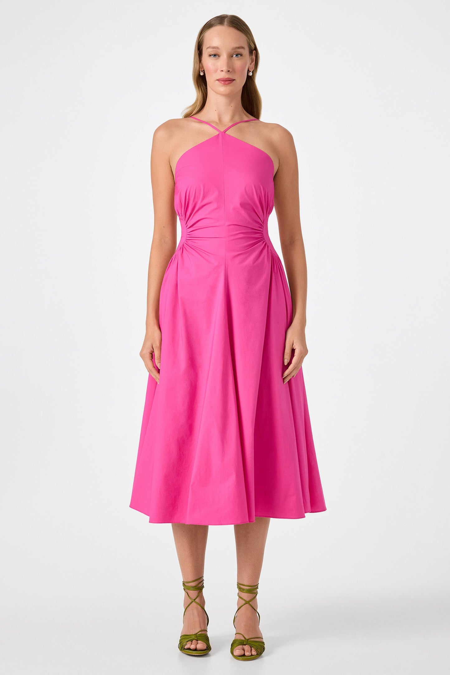 Trina Turk Kata Shirred Waist Midi Dress