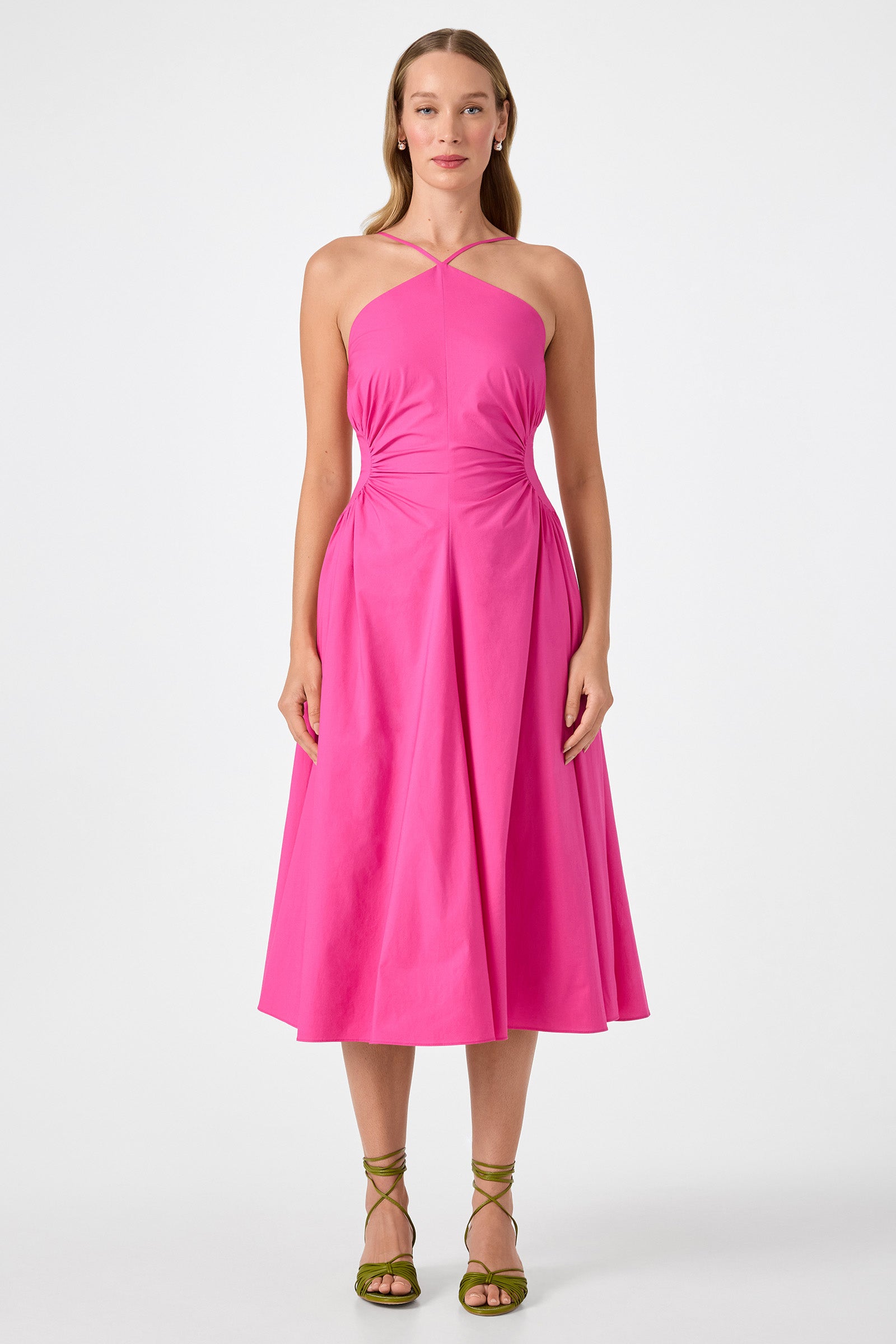 Trina Turk Kata Shirred Waist Midi Dress