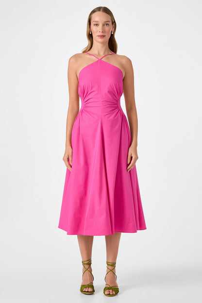 Trina Turk Kata Shirred Waist Midi Dress