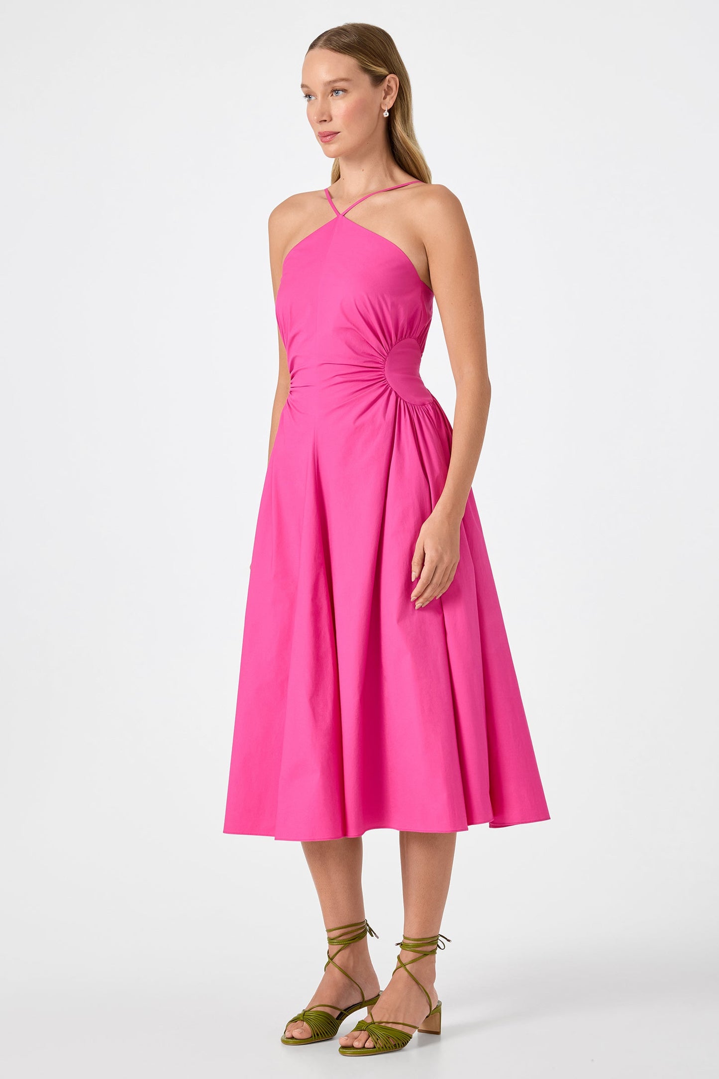 Trina Turk Kata Shirred Waist Midi Dress