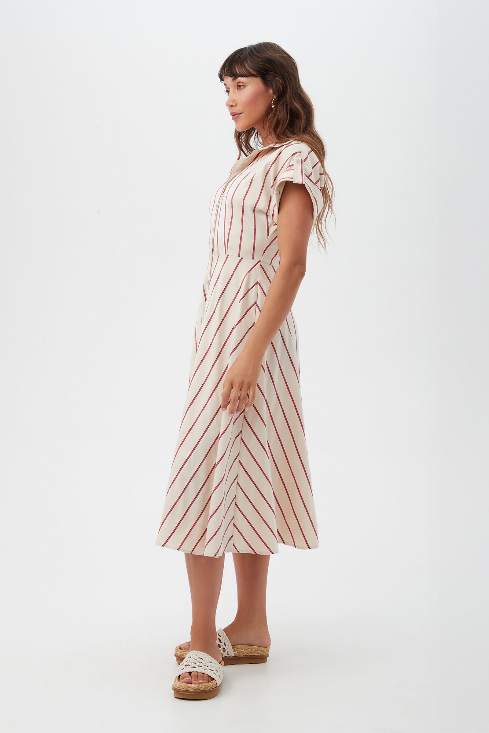 Trina Turk Lorain Midi Dress - Solaire Stripe