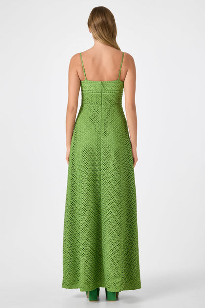 Trina Turk Akumi Sleeveless Lace Maxi Dress