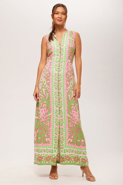 Trina Turk Novak Sleeveless Midi Dress