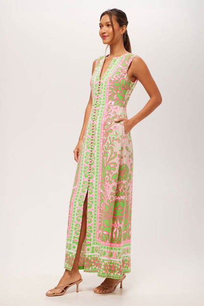 Trina Turk Novak Sleeveless Midi Dress