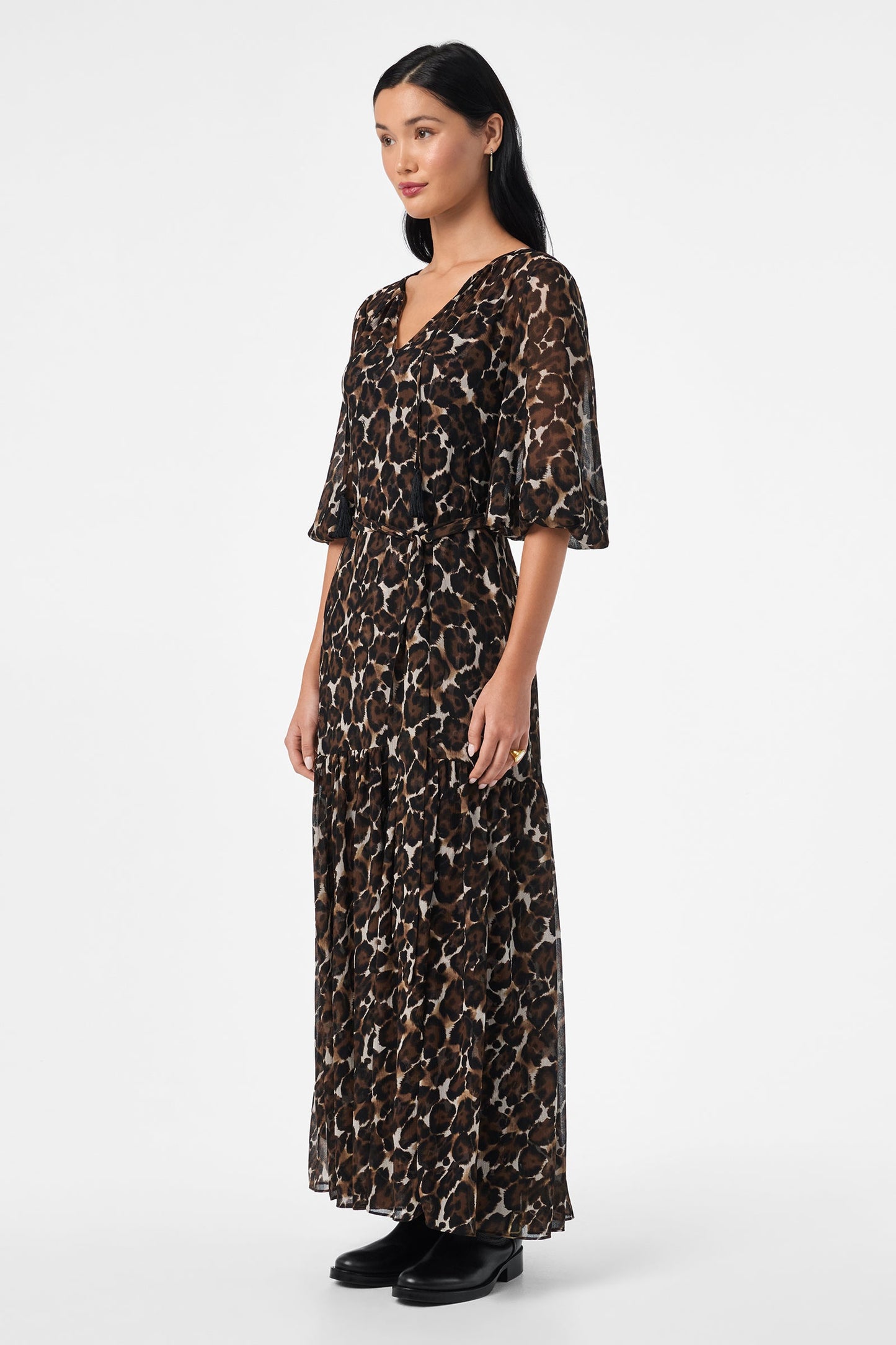 Trina Turk Shalina Tie-Waist Maxi Dress
